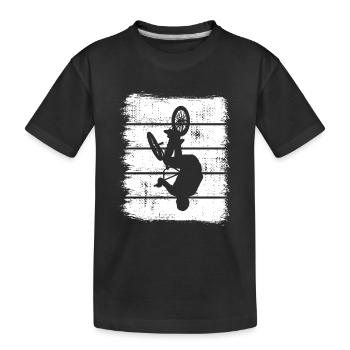 Croquis BMX - T-shirt bio Premium Enfant - noir - Devant