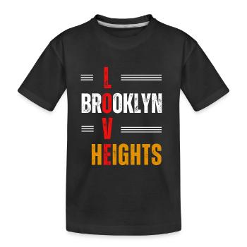 Love Brooklyn Heights - Kids' Premium Organic T-Shirt - black - Front
