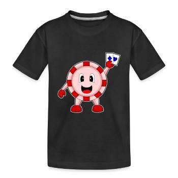 Poker Poker Jetons Cartes de poker - T-shirt bio Premium Enfant - noir - Devant