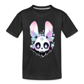 Gothik Outfit Kawaii Hase Cute Grunge Goth Bunny - Kinder Premium Bio T-Shirt - Schwarz - Vorne