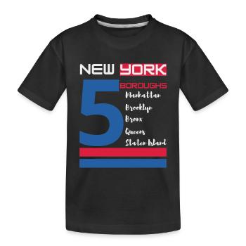 New York City Five Boroughs J'aime New York Bronx - T-shirt bio Premium Enfant - noir - Devant