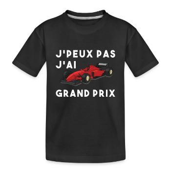 Je peux pas j ai grand prix - T-shirt bio Premium Enfant - noir - Devant