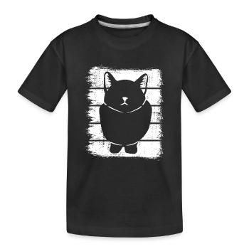 Croquis de chat - T-shirt bio Premium Enfant - noir - Devant