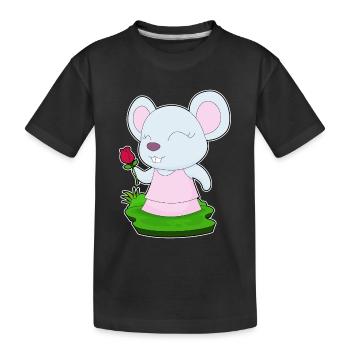 Mouse Rose - T-shirt bio Premium Enfant - noir - Devant