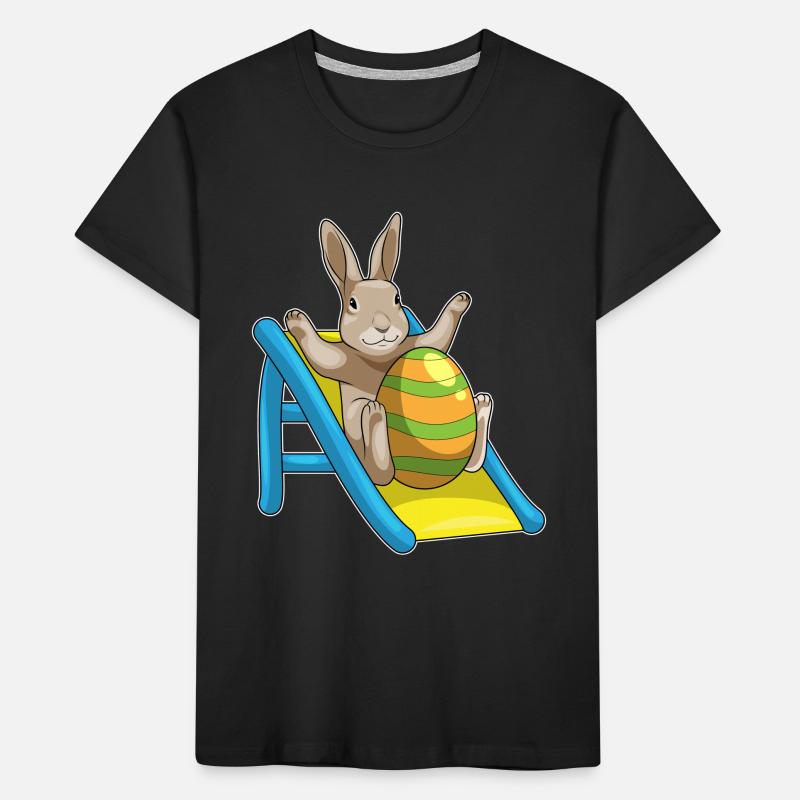 Bunny Easter Slide Kids' Premium Organic T-Shirt