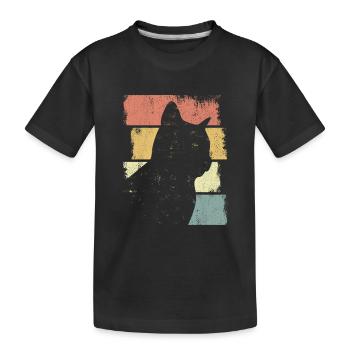 Croquis de chat - T-shirt bio Premium Enfant - noir - Devant