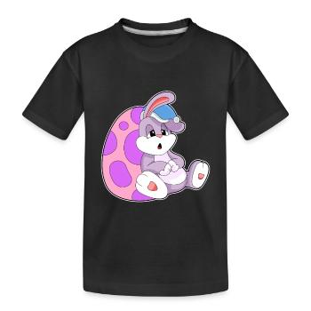 Bunny Easter Relax - T-shirt bio Premium Enfant - noir - Devant