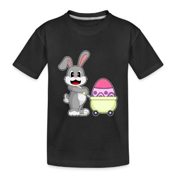 Achats de Pâques Bunny - T-shirt bio Premium Enfant - noir - Devant