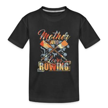 Rower - Kids' Premium Organic T-Shirt - black - Front