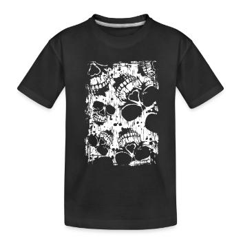 Fierce Skull - Kids' Premium Organic T-Shirt - black - Front