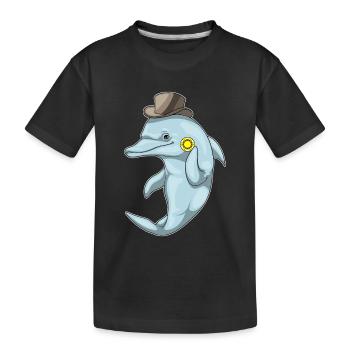 Dolphin Poker Jetons de Poker - T-shirt bio Premium Enfant - noir - Devant