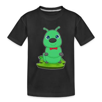 Boucle de chenille - T-shirt bio Premium Enfant - noir - Devant