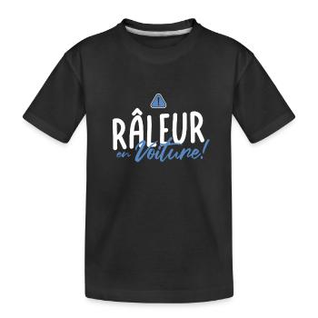 CAR SCRAPER - Für diejenigen, die sich während der Fahrt beschweren - Kinder Premium Bio T-Shirt - Schwarz - Vorne
