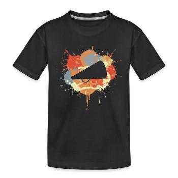 Dessin de mégaphone de pom-pom girl - T-shirt bio Premium Enfant - noir - Devant
