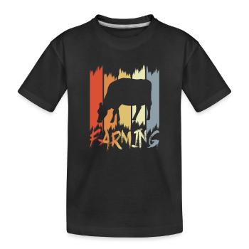Producteur laitier - T-shirt bio Premium Enfant - noir - Devant