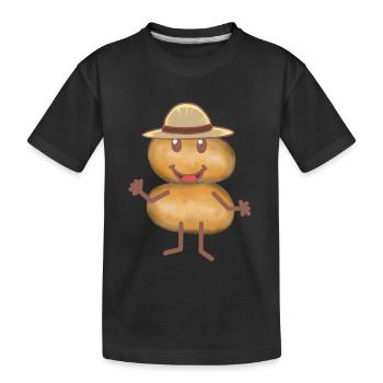 Pommes de terre Légumes Producteurs de pommes de terre - T-shirt bio Premium Enfant - noir - Devant