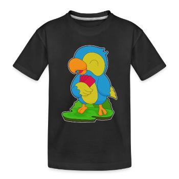 Jeu de cartes de poker Parrot Poker - T-shirt bio Premium Enfant - noir - Devant