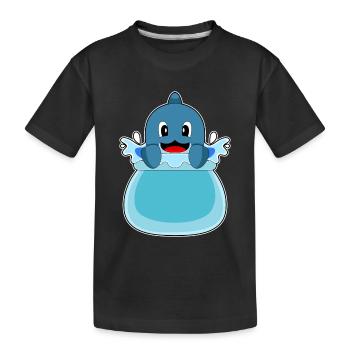 Bassin d’eau du dauphin - T-shirt bio Premium Enfant - noir - Devant