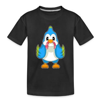Ver perroquet - T-shirt bio Premium Enfant - noir - Devant