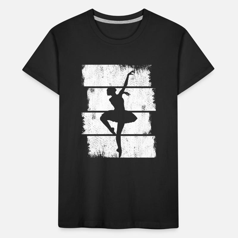 Dessin de danseuse de ballet T-shirt bio Premium Enfant