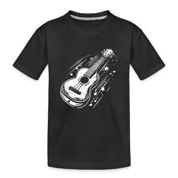 Ukulélé - T-shirt bio Premium Enfant - noir - Devant