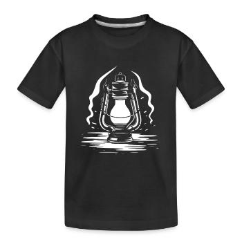 Croquis de lanterne - T-shirt bio Premium Enfant - noir - Devant