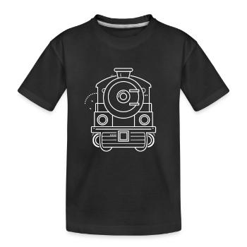 Style Locomotive Comique - T-shirt bio Premium Enfant - noir - Devant