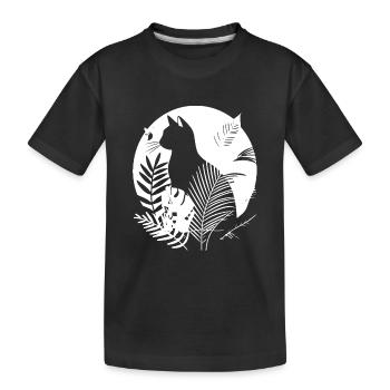 Illustration de chats - T-shirt bio Premium Enfant - noir - Devant