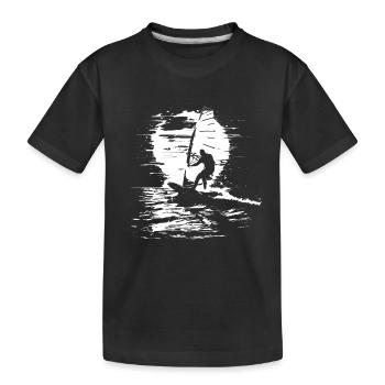Windsurfers - Kids' Premium Organic T-Shirt - black - Front