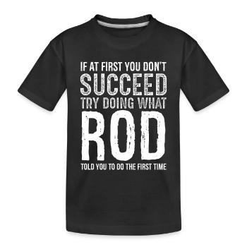 Si vous ne réussissez pas, essayez de faire quelle tige - T-shirt bio Premium Enfant - noir - Devant