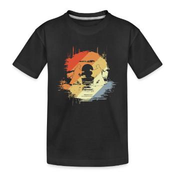 Karate Graphics - Kids' Premium Organic T-Shirt - black - Front
