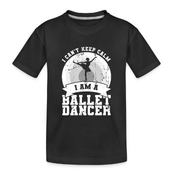 Je suis danseuse de ballet - T-shirt bio Premium Enfant - noir - Devant