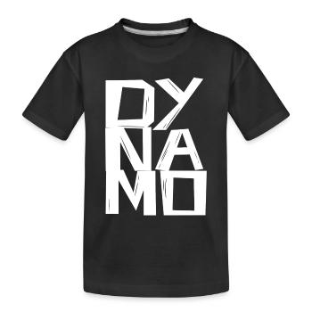 -DY-NA-MOs- - Kinder Premium Bio T-Shirt - Schwarz - Vorne