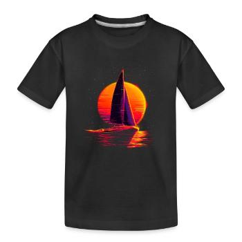 Voile à l’ancienne - T-shirt bio Premium Enfant - noir - Devant
