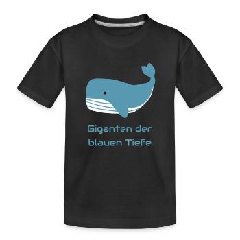 Giganten der blauen Tiefe - Kinder Premium Bio T-Shirt - Schwarz - Vorne