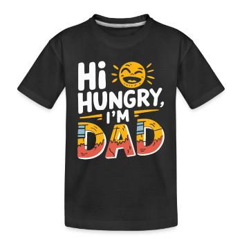 Husband of the gods - daddy jokes - Kids' Premium Organic T-Shirt - black - Front