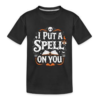 J’ai mis un sort sur toi Halloween Costume de sorcière drôle - T-shirt bio Premium Enfant - noir - Devant