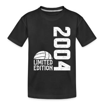 20th Anniversary 2004 Limited Edition Volleyball - Kids' Premium Organic T-Shirt - black - Front
