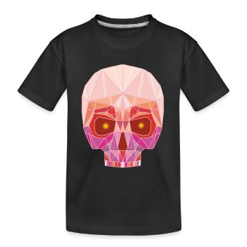 Tête de mort rubis - T-shirt bio Premium Enfant - noir - Devant