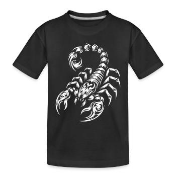 Scorpion tribal - T-shirt bio Premium Enfant - noir - Devant