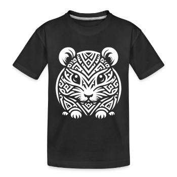 Hamster tribal - T-shirt bio Premium Enfant - noir - Devant