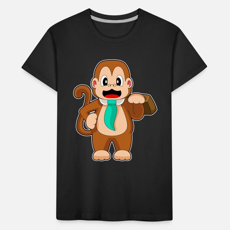 Monkey Entrepreneur Porte-documents T-shirt bio Premium Enfant