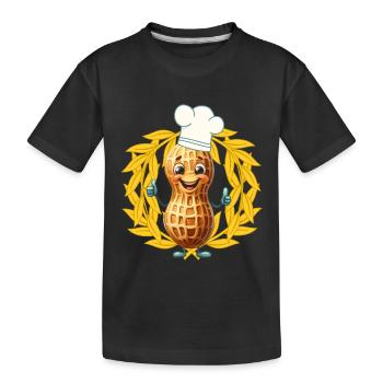 Peanut Cook Cuisiniers Cuisinier Pouces levés Cuisine - T-shirt bio Premium Enfant - noir - Devant