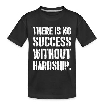 Il n’y a pas de succès sans difficultés - T-shirt bio Premium Enfant - noir - Devant