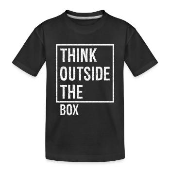 Sortez des sentiers battus - T-shirt bio Premium Enfant - noir - Devant