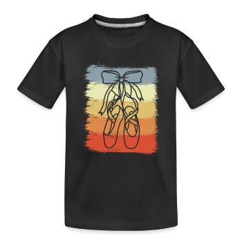 Ballerines Look Vintage - T-shirt bio Premium Enfant - noir - Devant