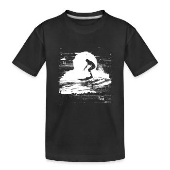 Croquis de surf - T-shirt bio Premium Enfant - noir - Devant