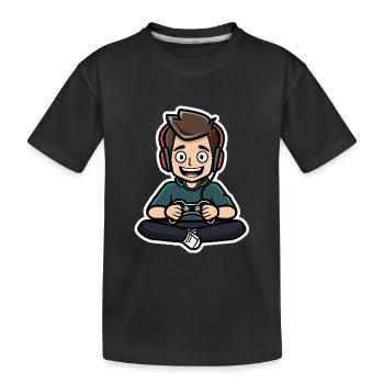 Gaming - Kids' Premium Organic T-Shirt - black - Front