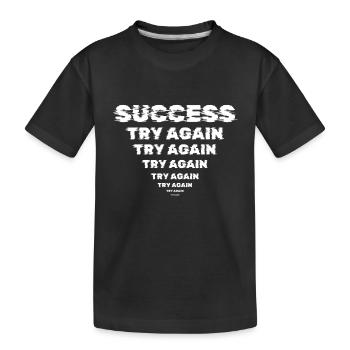 Succès Motivation Persévérance Entrepreneur - T-shirt bio Premium Enfant - noir - Devant