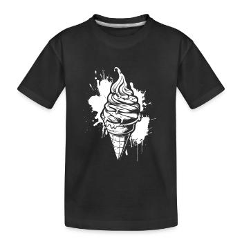 Glace - T-shirt bio Premium Enfant - noir - Devant